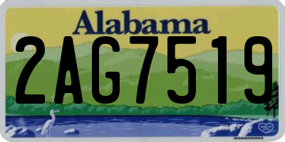 AL license plate 2AG7519