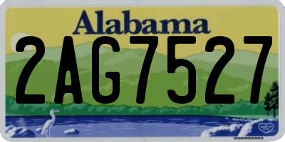AL license plate 2AG7527