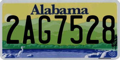 AL license plate 2AG7528
