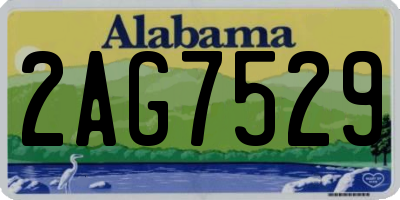 AL license plate 2AG7529