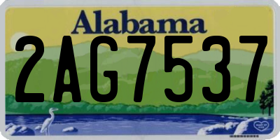 AL license plate 2AG7537