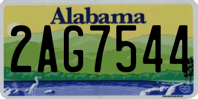 AL license plate 2AG7544