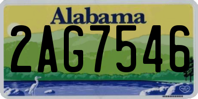 AL license plate 2AG7546