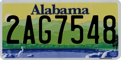 AL license plate 2AG7548