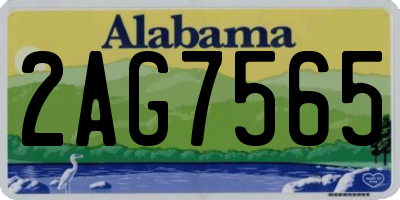 AL license plate 2AG7565