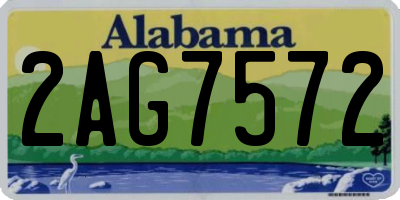 AL license plate 2AG7572