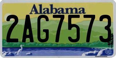 AL license plate 2AG7573