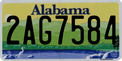 AL license plate 2AG7584