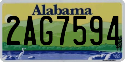 AL license plate 2AG7594