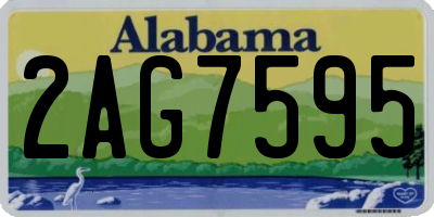 AL license plate 2AG7595