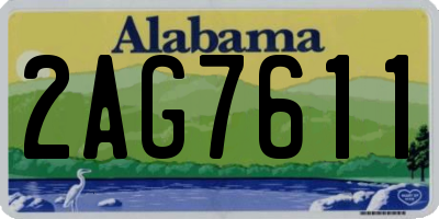 AL license plate 2AG7611