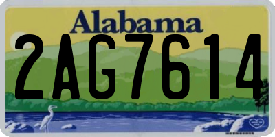 AL license plate 2AG7614