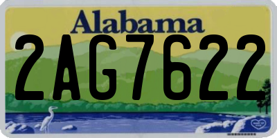 AL license plate 2AG7622