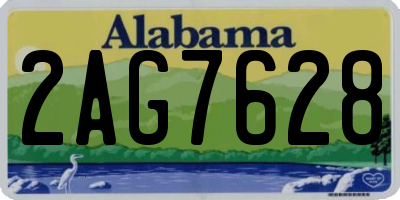 AL license plate 2AG7628