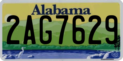 AL license plate 2AG7629