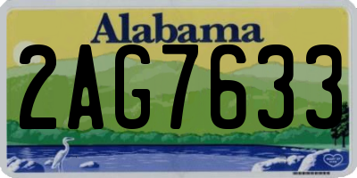 AL license plate 2AG7633