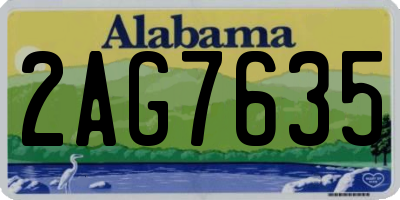 AL license plate 2AG7635