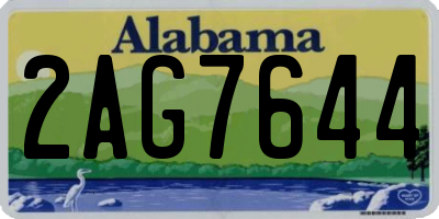 AL license plate 2AG7644