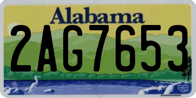 AL license plate 2AG7653