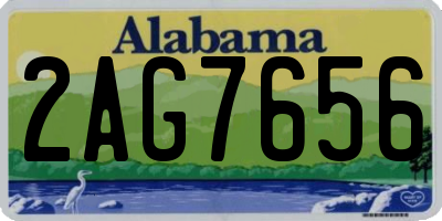 AL license plate 2AG7656