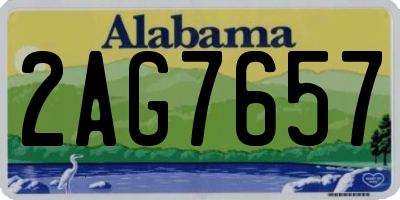 AL license plate 2AG7657