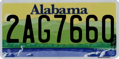 AL license plate 2AG7660