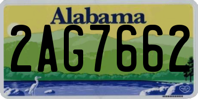 AL license plate 2AG7662