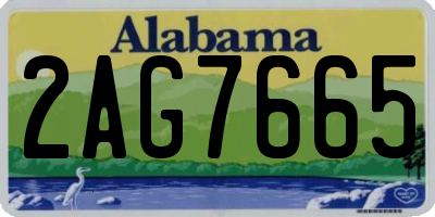 AL license plate 2AG7665