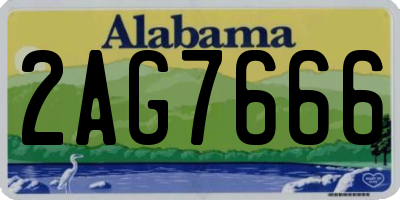AL license plate 2AG7666