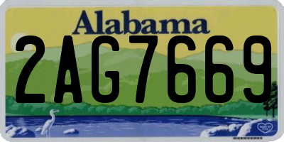 AL license plate 2AG7669