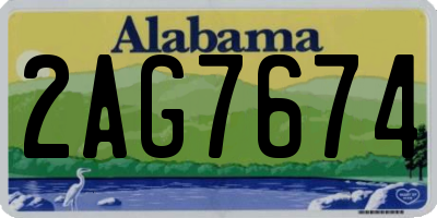 AL license plate 2AG7674