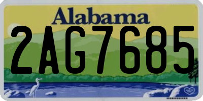 AL license plate 2AG7685