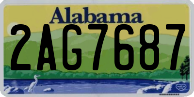 AL license plate 2AG7687