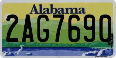 AL license plate 2AG7690