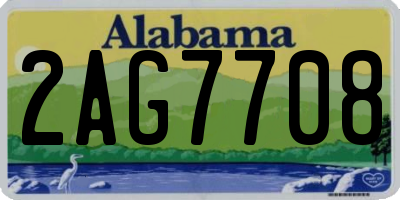 AL license plate 2AG7708