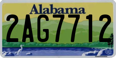 AL license plate 2AG7712