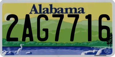 AL license plate 2AG7716