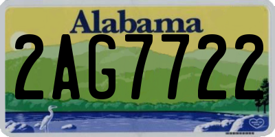 AL license plate 2AG7722