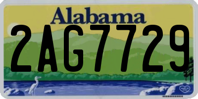 AL license plate 2AG7729