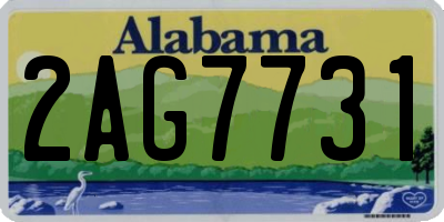 AL license plate 2AG7731