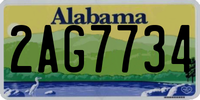 AL license plate 2AG7734
