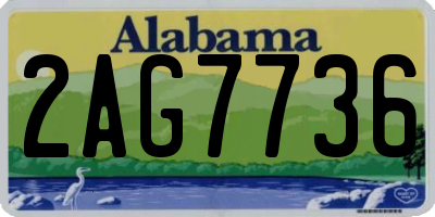 AL license plate 2AG7736