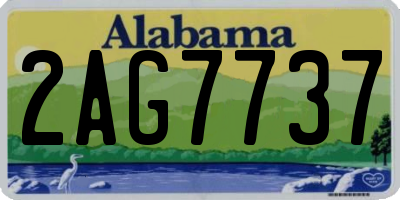 AL license plate 2AG7737