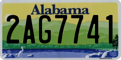 AL license plate 2AG7741