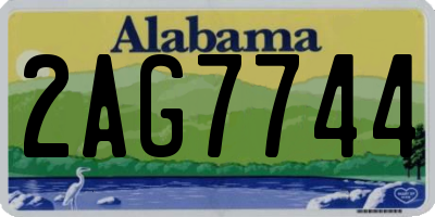 AL license plate 2AG7744