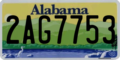AL license plate 2AG7753