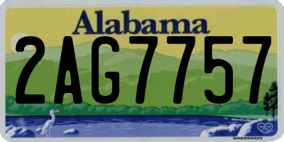 AL license plate 2AG7757