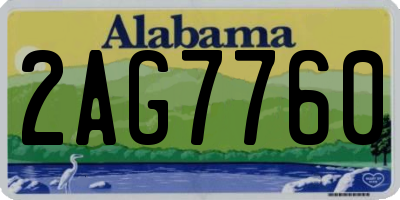 AL license plate 2AG7760