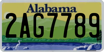 AL license plate 2AG7789