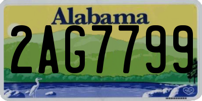 AL license plate 2AG7799